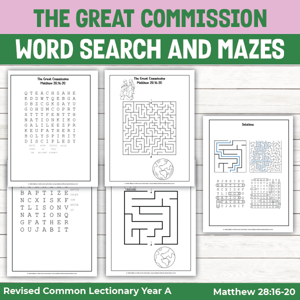 The great mission activity pages