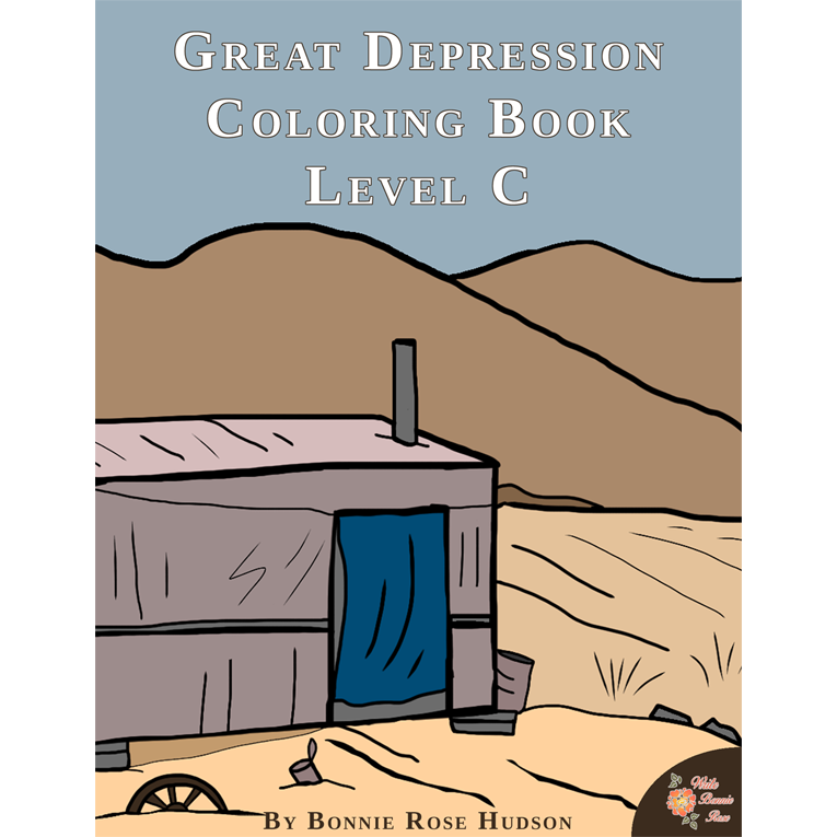 Great depression coloring book
