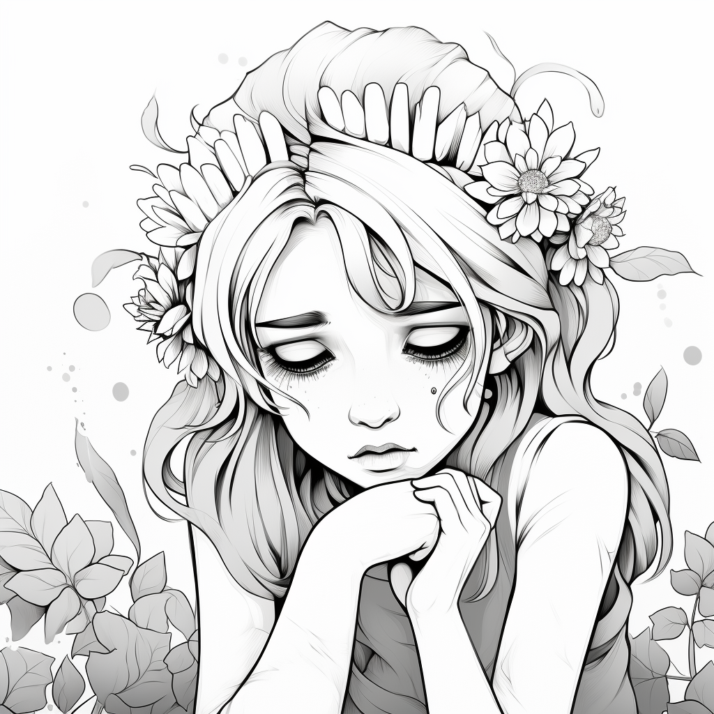 Depression coloring pages