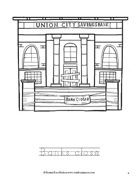 Great depression coloring book