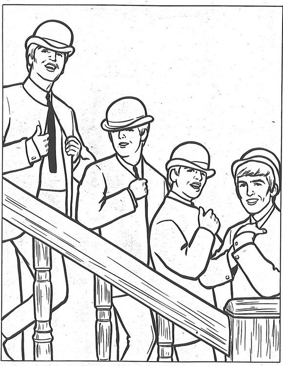 Coloring page beatles beatles vintage coloring books coloring books coloring book pages