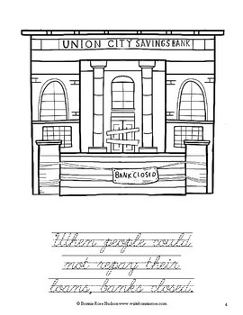 Great depression coloring bookâlevel c by writebonnierose tpt