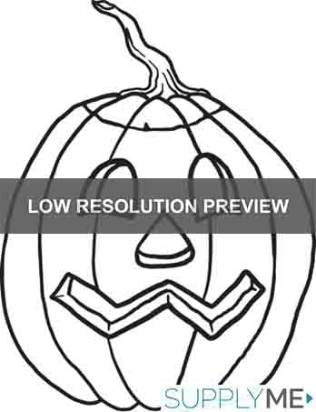 Printable pumpkin coloring page for kids â