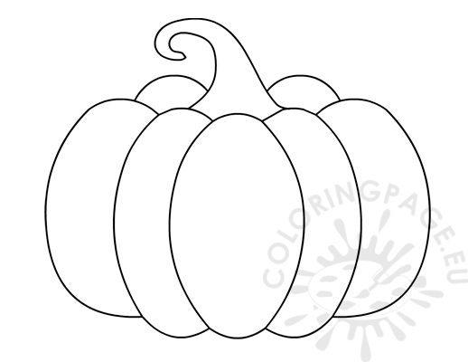Free large pumpkin coloring page