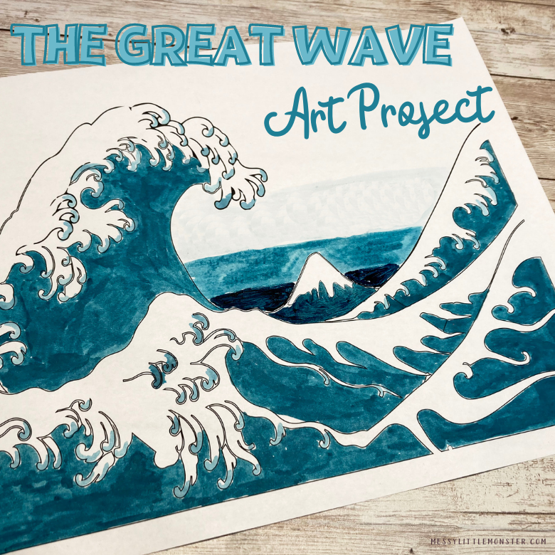 The great wave art project kids