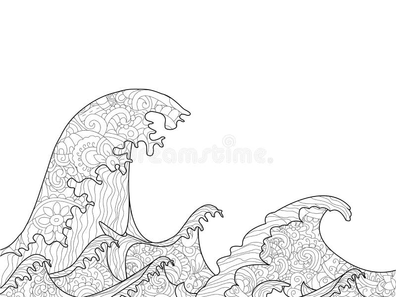 Great wave kanagawa stock illustrations â great wave kanagawa stock illustrations vectors clipart