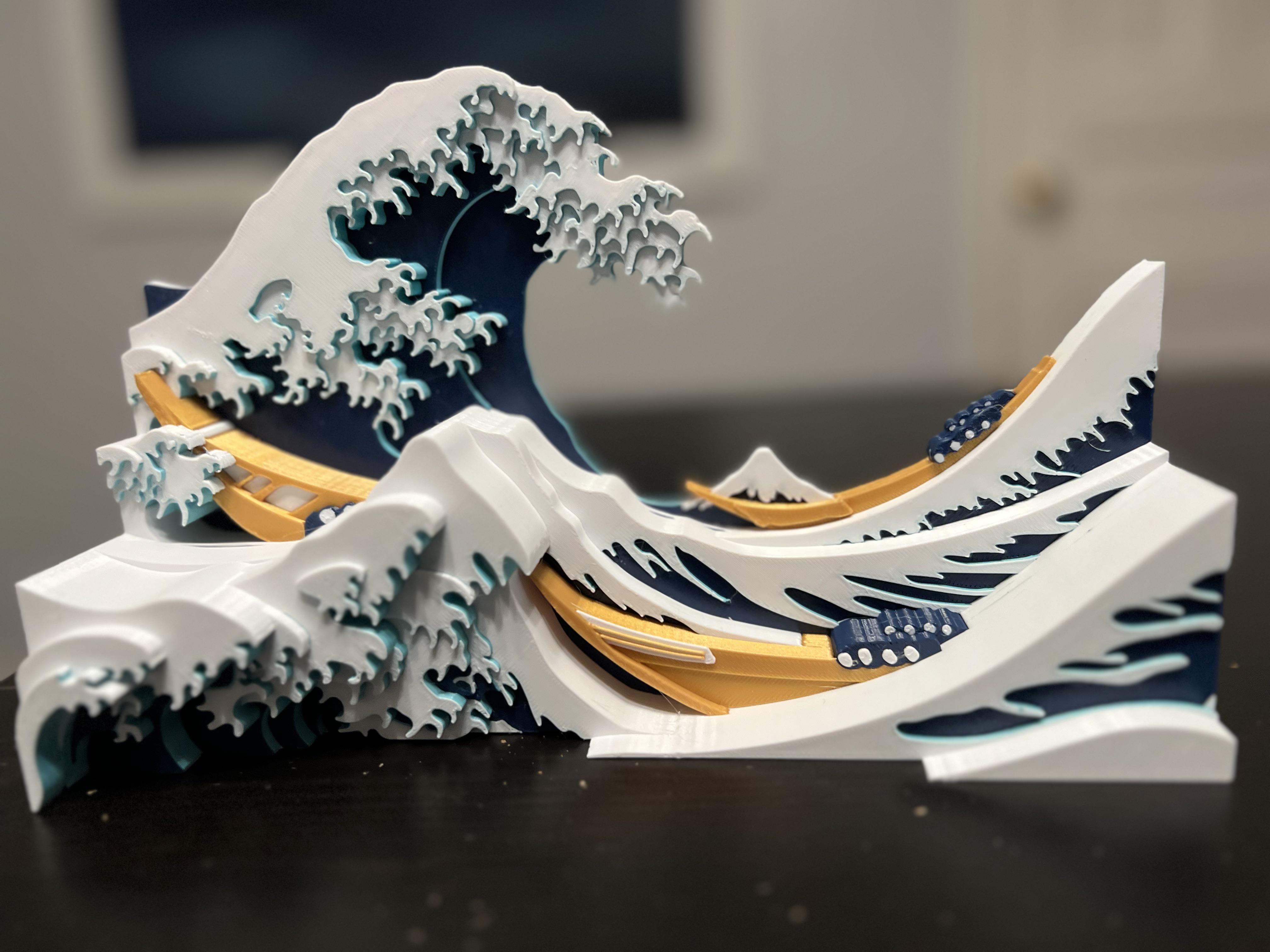 The great wave in color