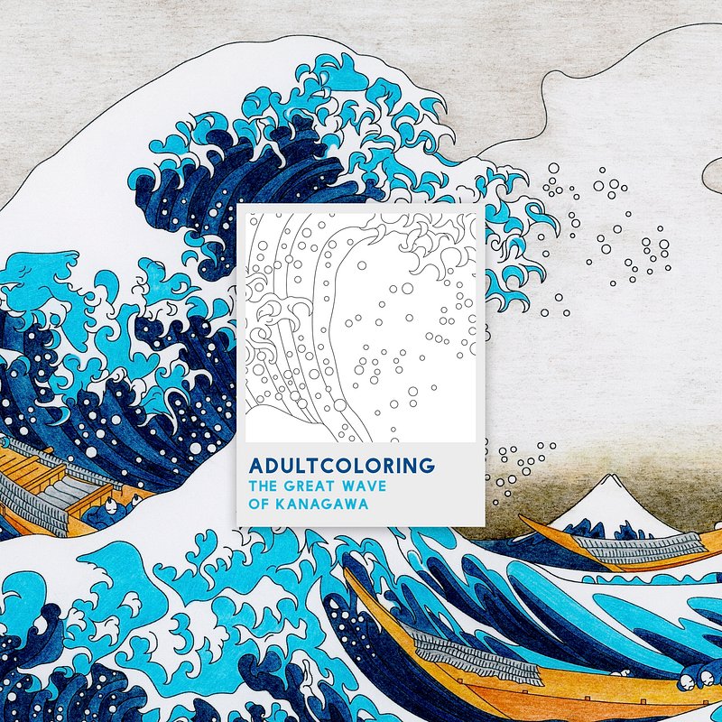 Katsushika hokusais great wave kanagawa free photo illustration