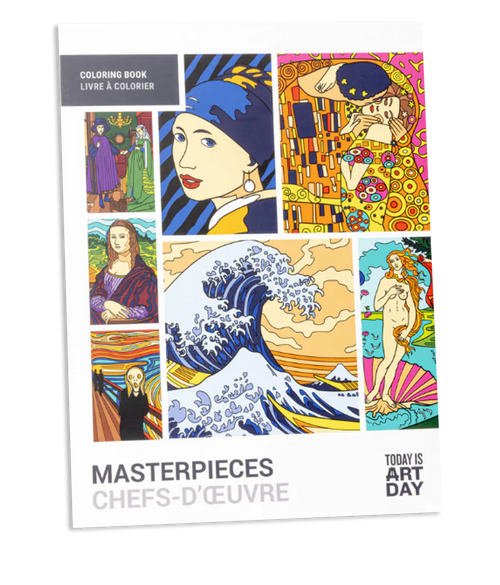 Hokusai coloring book