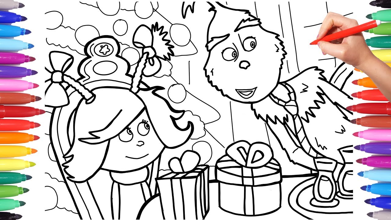 How the grinch stole christas coloring pages for kids coloring new grinch grinch best coloring