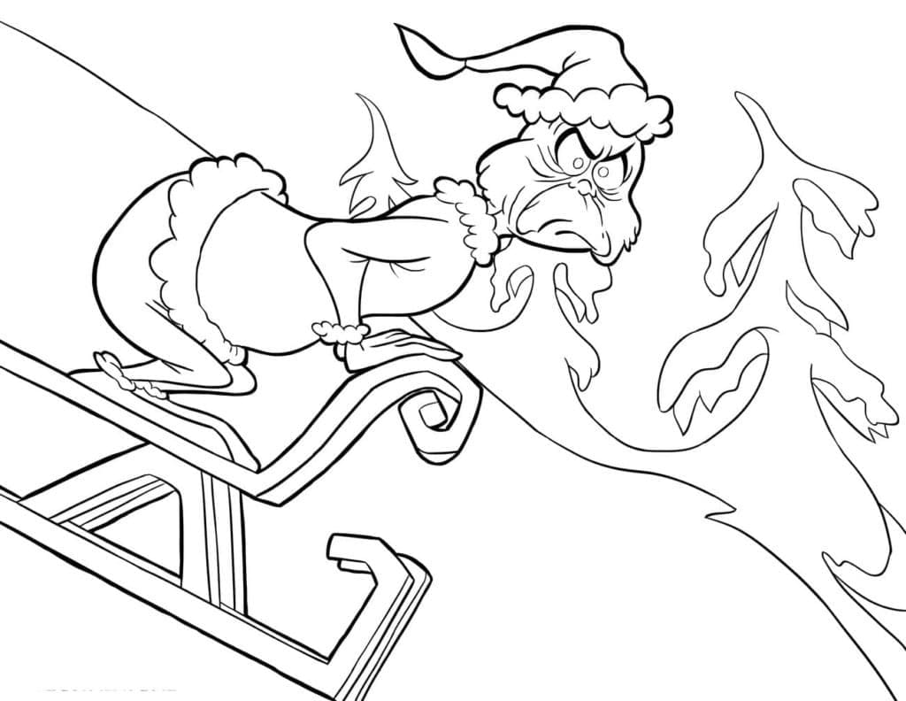 The grinch coloring pages