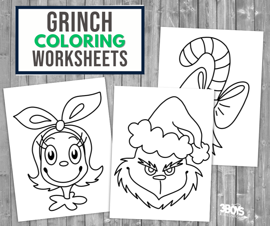 Grinch coloring pages for kids