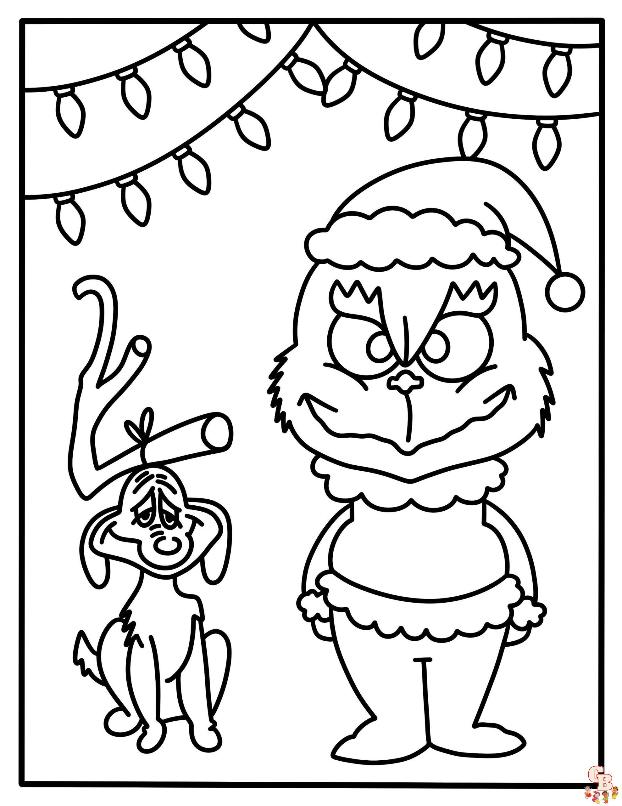 Free grinch christmas coloring pages printable