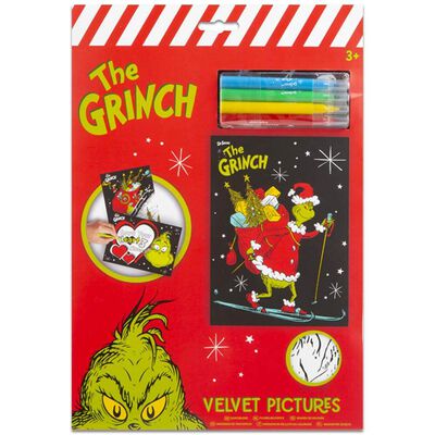 The grinch velvet art pack of from gbp the works