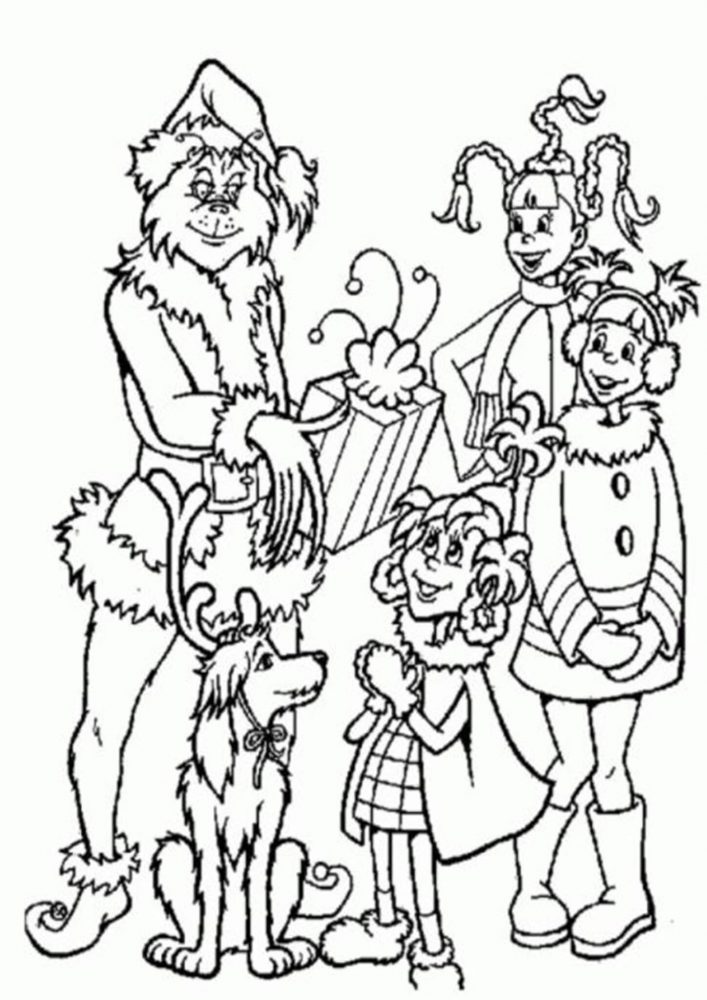 Free printable the grinch coloring pages