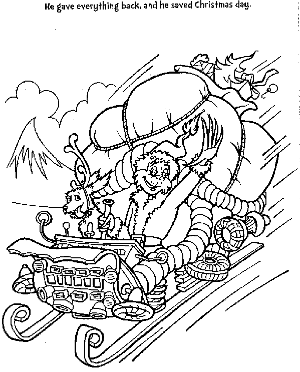 Best christmas the grinch coloring pages for kids