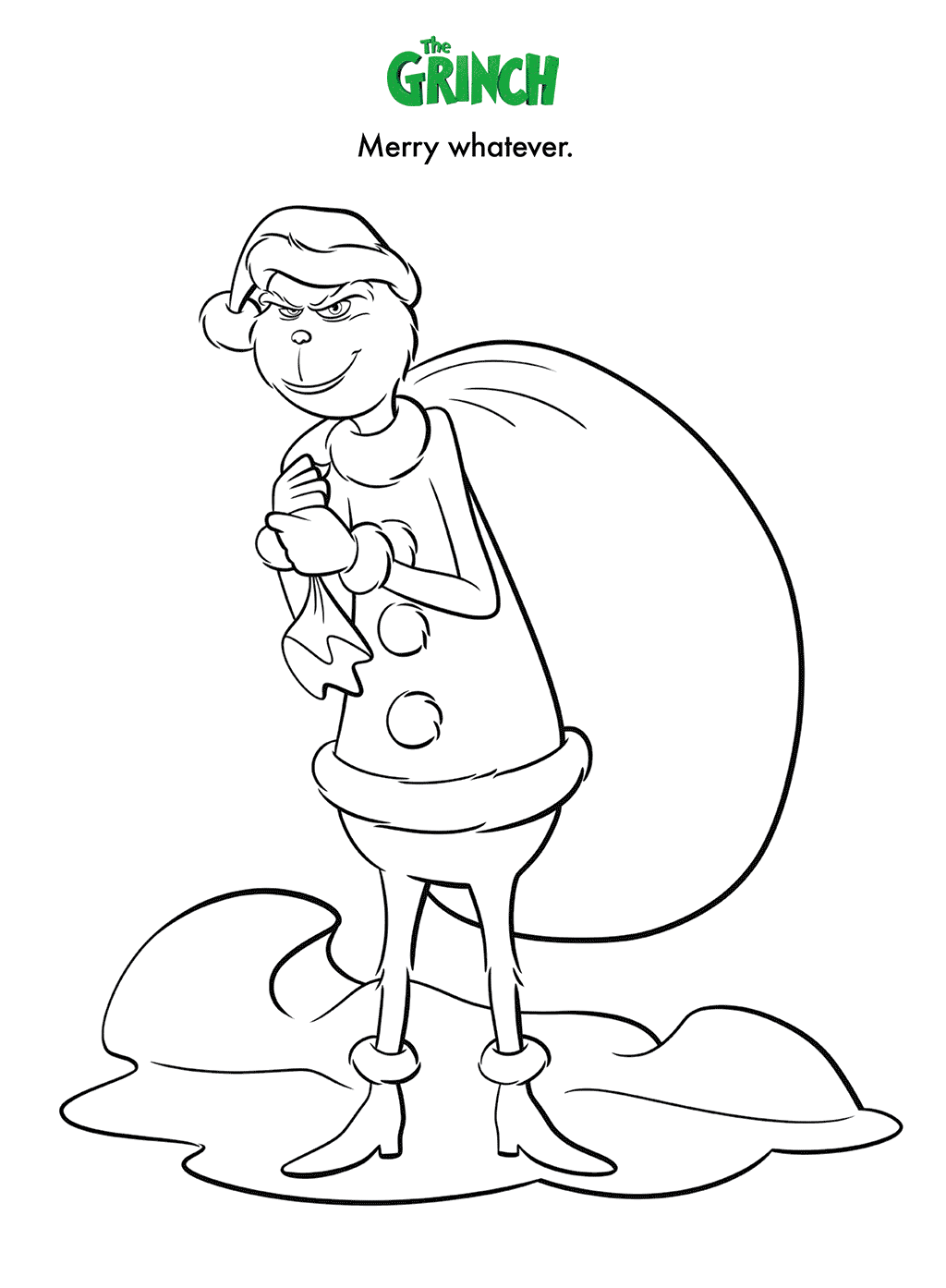 Grinch coloring pages