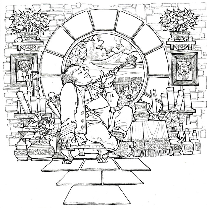Hobbit coloring pages to download and print for free