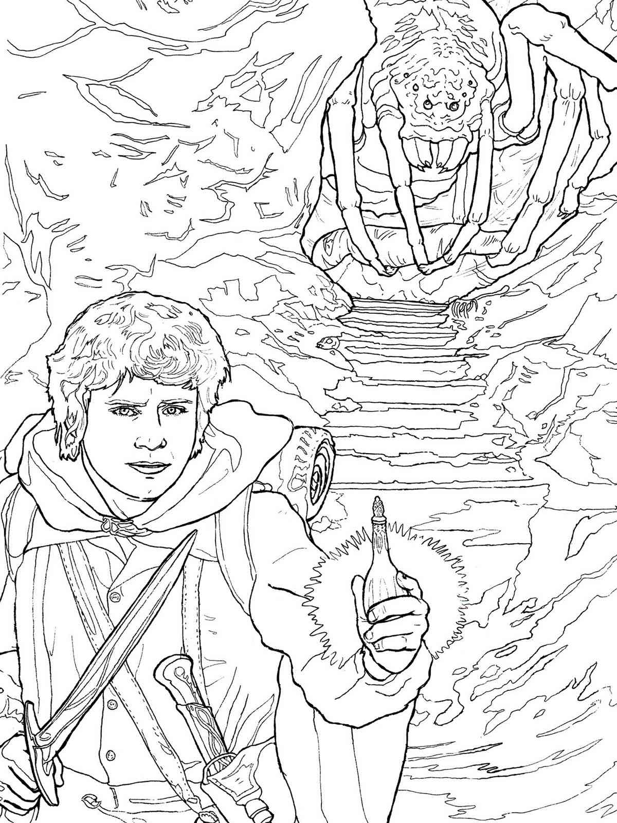 Hobbit coloring pages