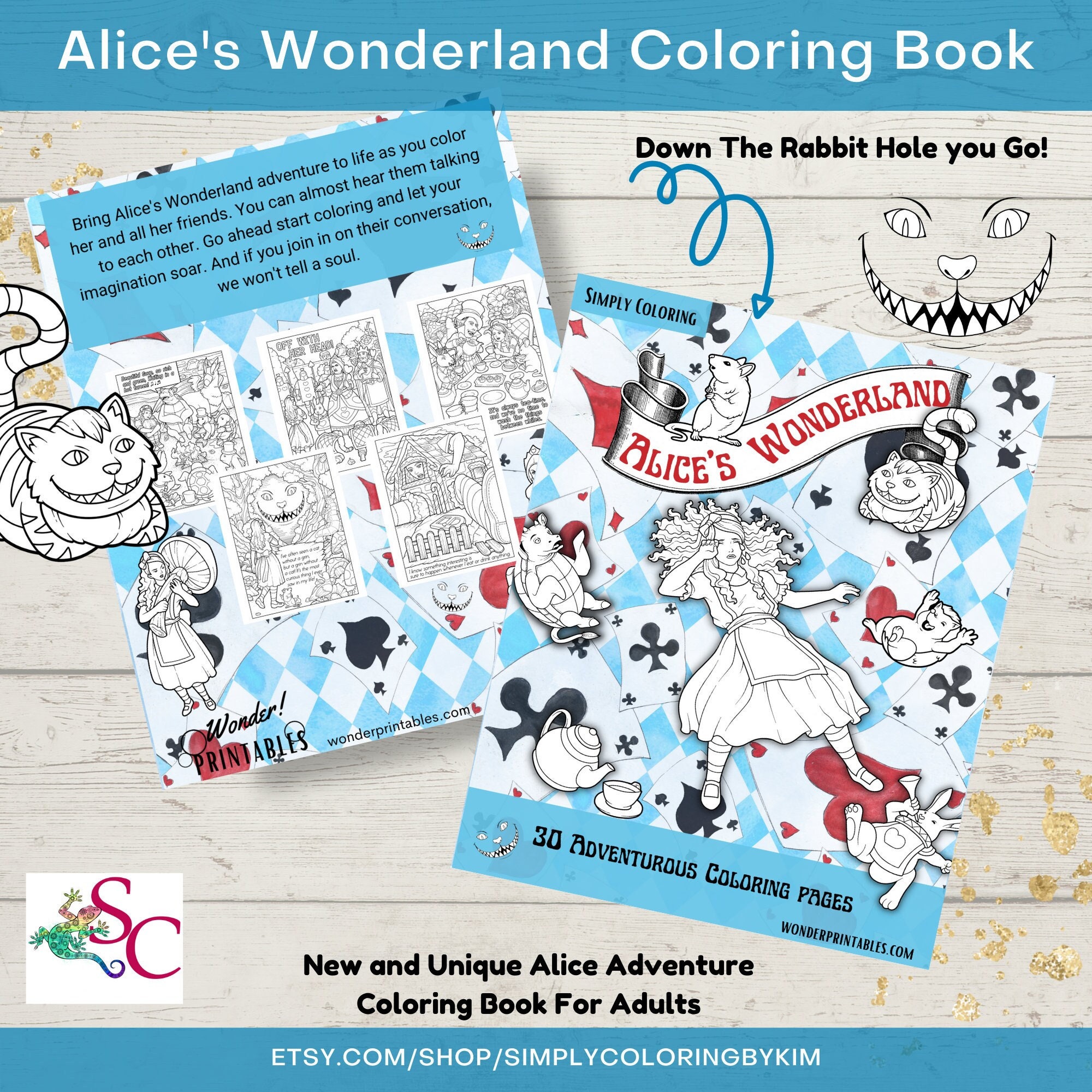Alices wonderland adult coloring pages teen coloring page