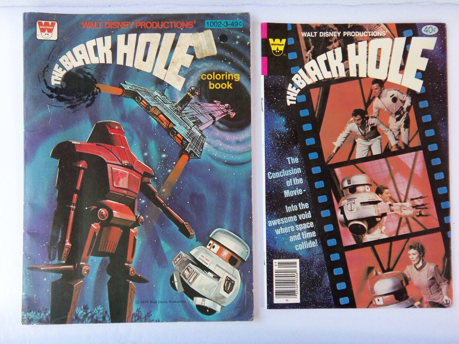 Disney the black hole coloring book unused whitman comic book