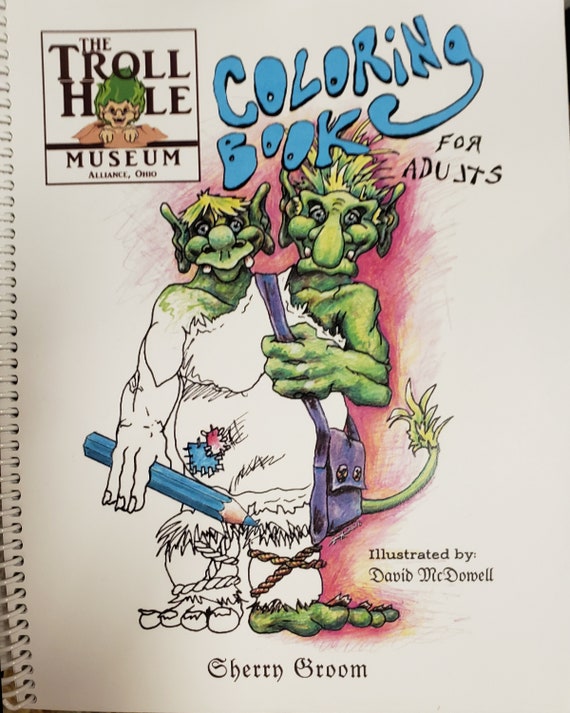 Troll hole museum coloring book