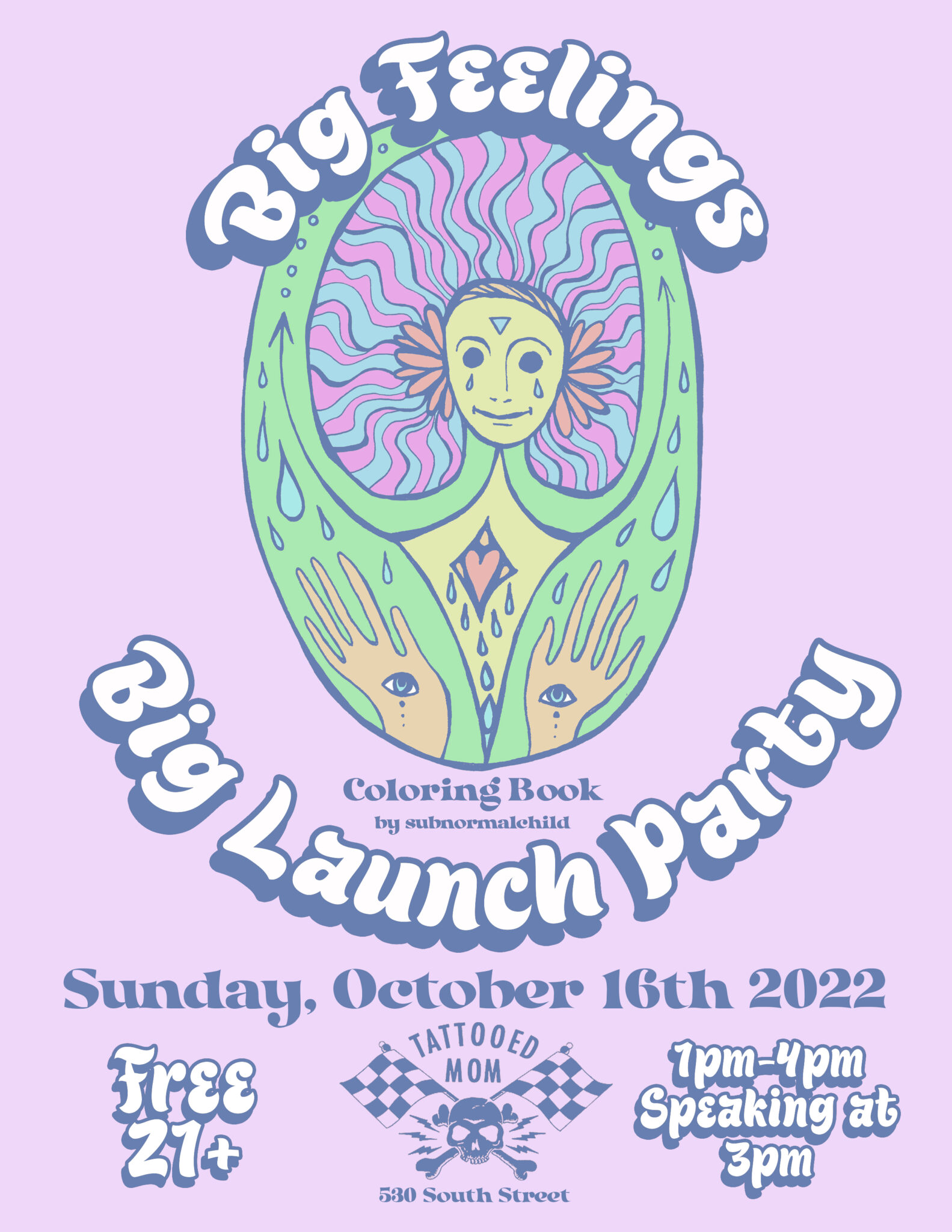 The big feelings coloring book launch party