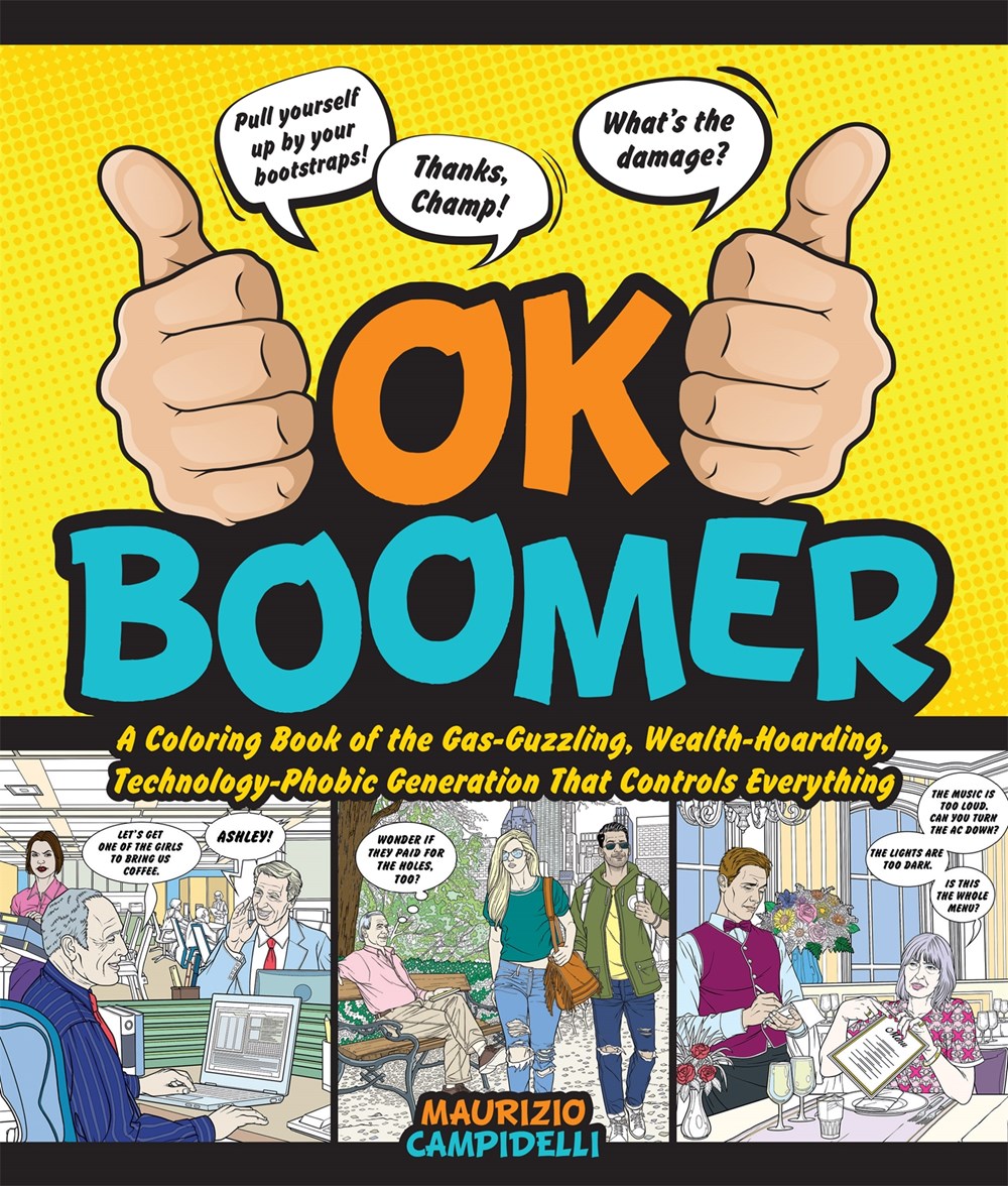 Ok boomer a coloring book of the gas