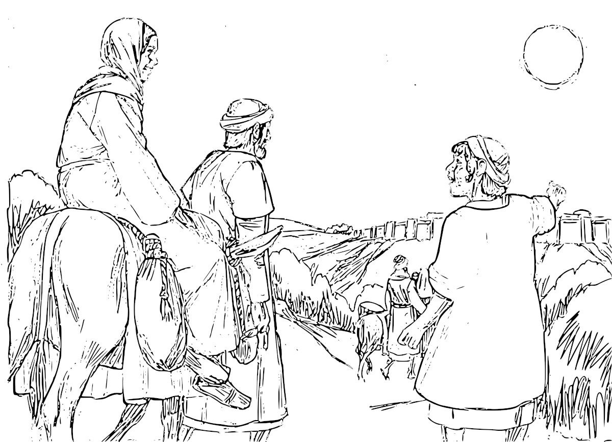 Holy family coloring pages