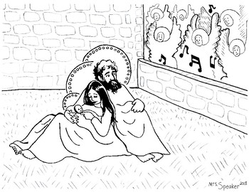 Nativity holy family coloring page by mrsspeaker tpt