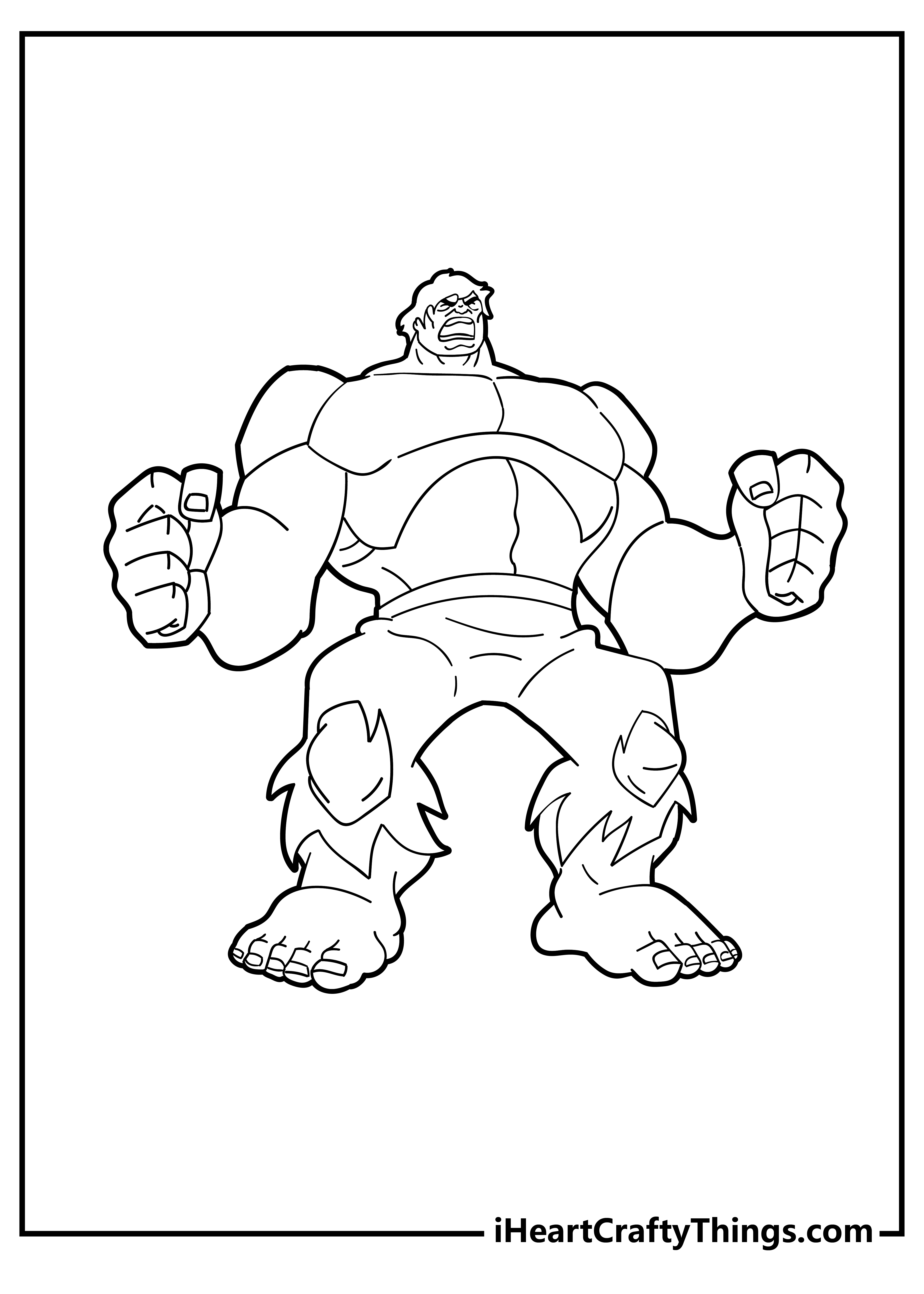 Hulk coloring pages free printables