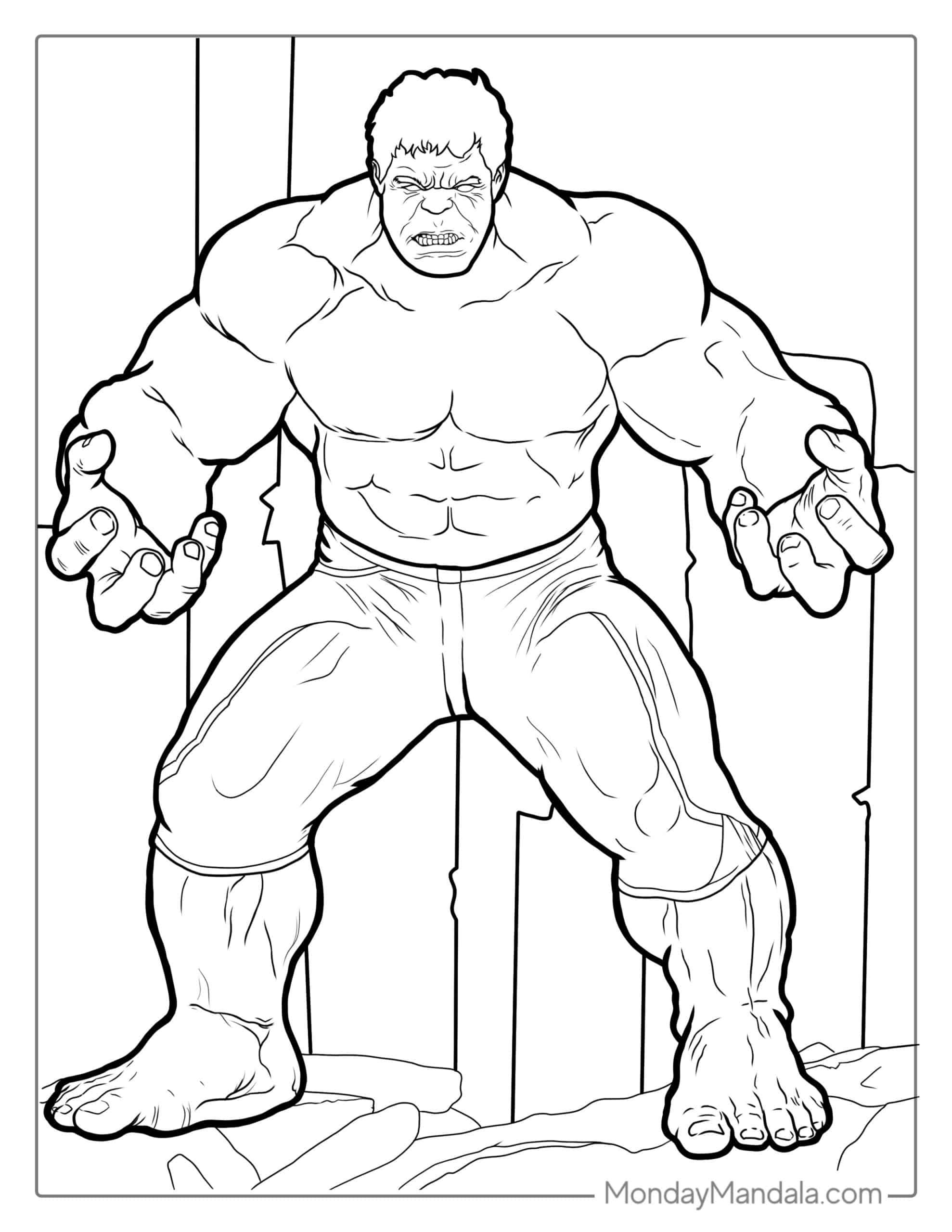 Hulk coloring pages free pdf printables hulk coloring pages custom ic book hulk ic