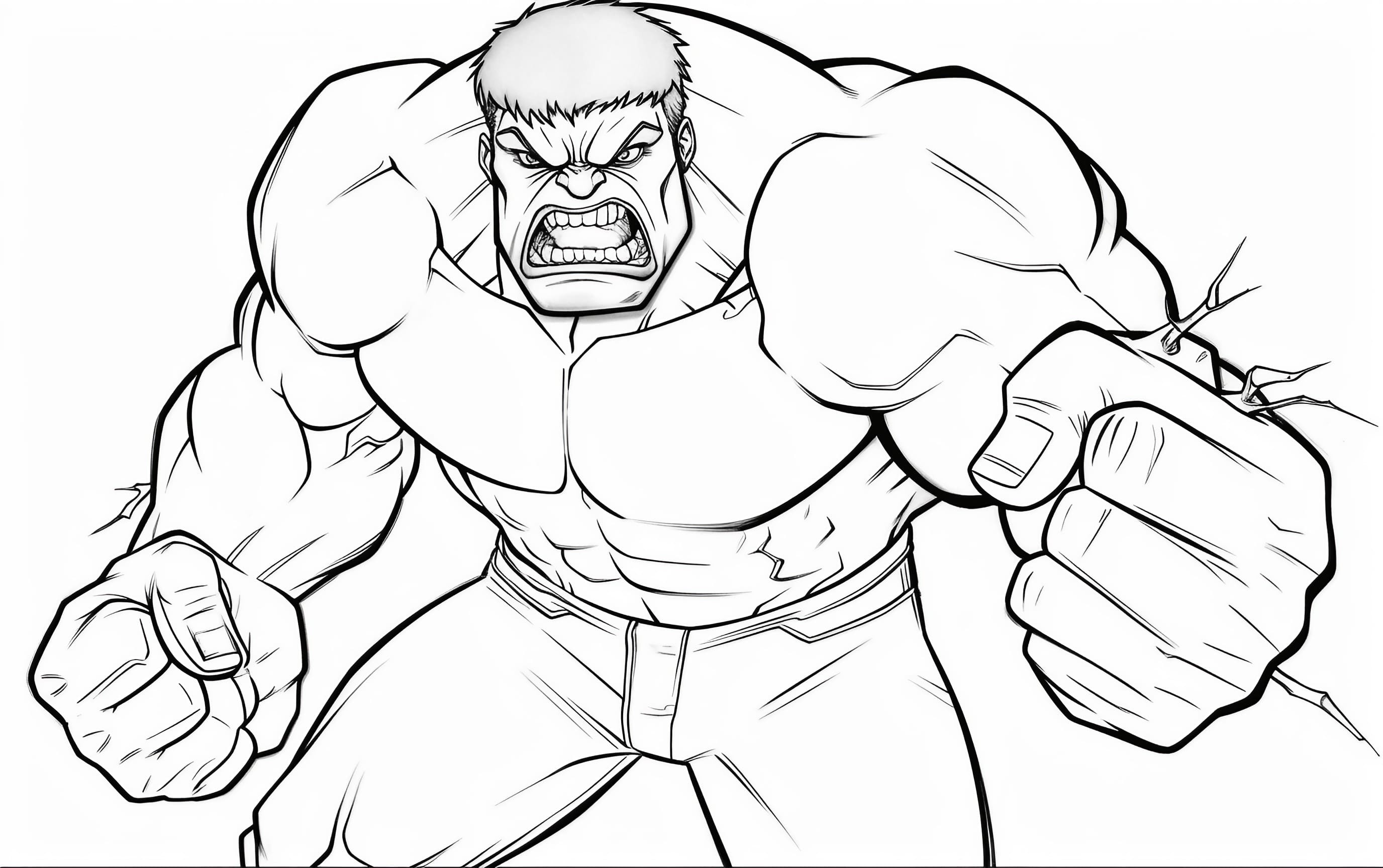 Hulk coloring pages for free printable