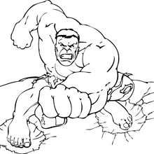 The incredible hulk coloring pages