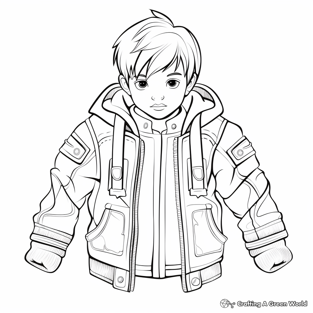 Jacket coloring pages