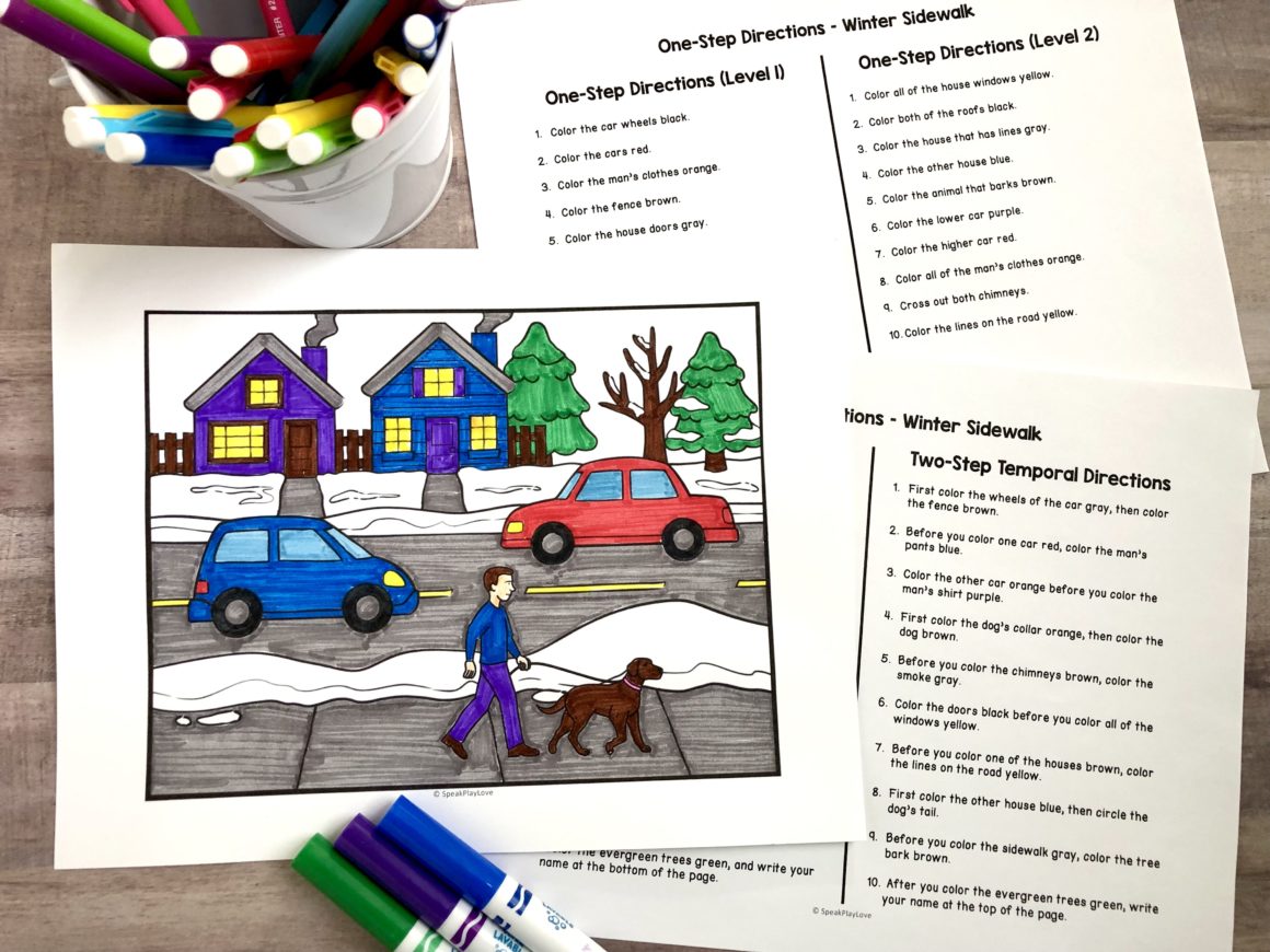 Winter speech therapy activities and ideas