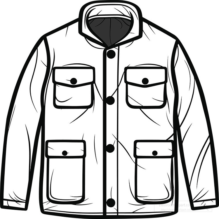 Clothing outline clipart