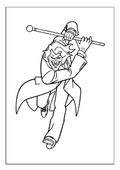 Printable joker coloring pages collection a canvas for your imagination pdf