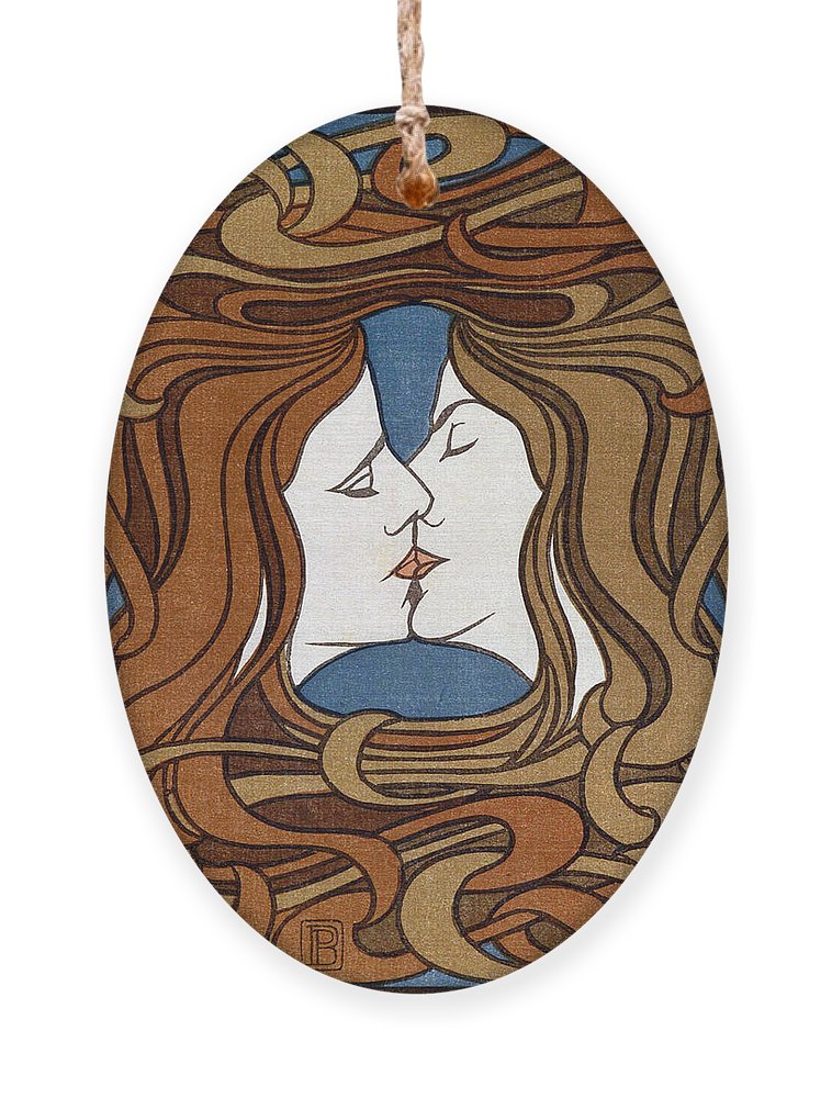 Kissing ornament by peter behrens