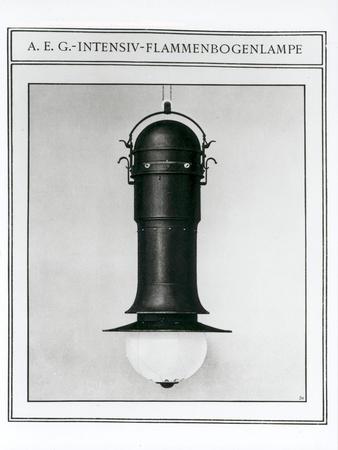 Aeg intensive flame arc lamp giclee print