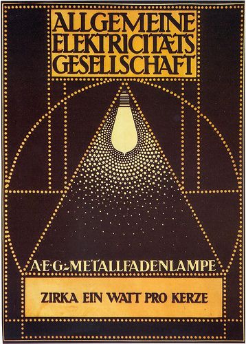 Peter behrens aeg ad vintage typography vintage graphic design graphic design