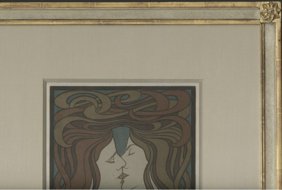 Der kuss the kiss plate facing page peter behrens