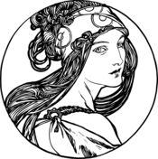 Art nouveau coloring pages free coloring pages