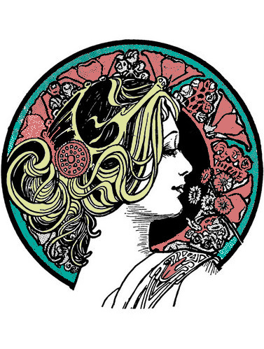 Art nouveau from le baiser by peter behrens
