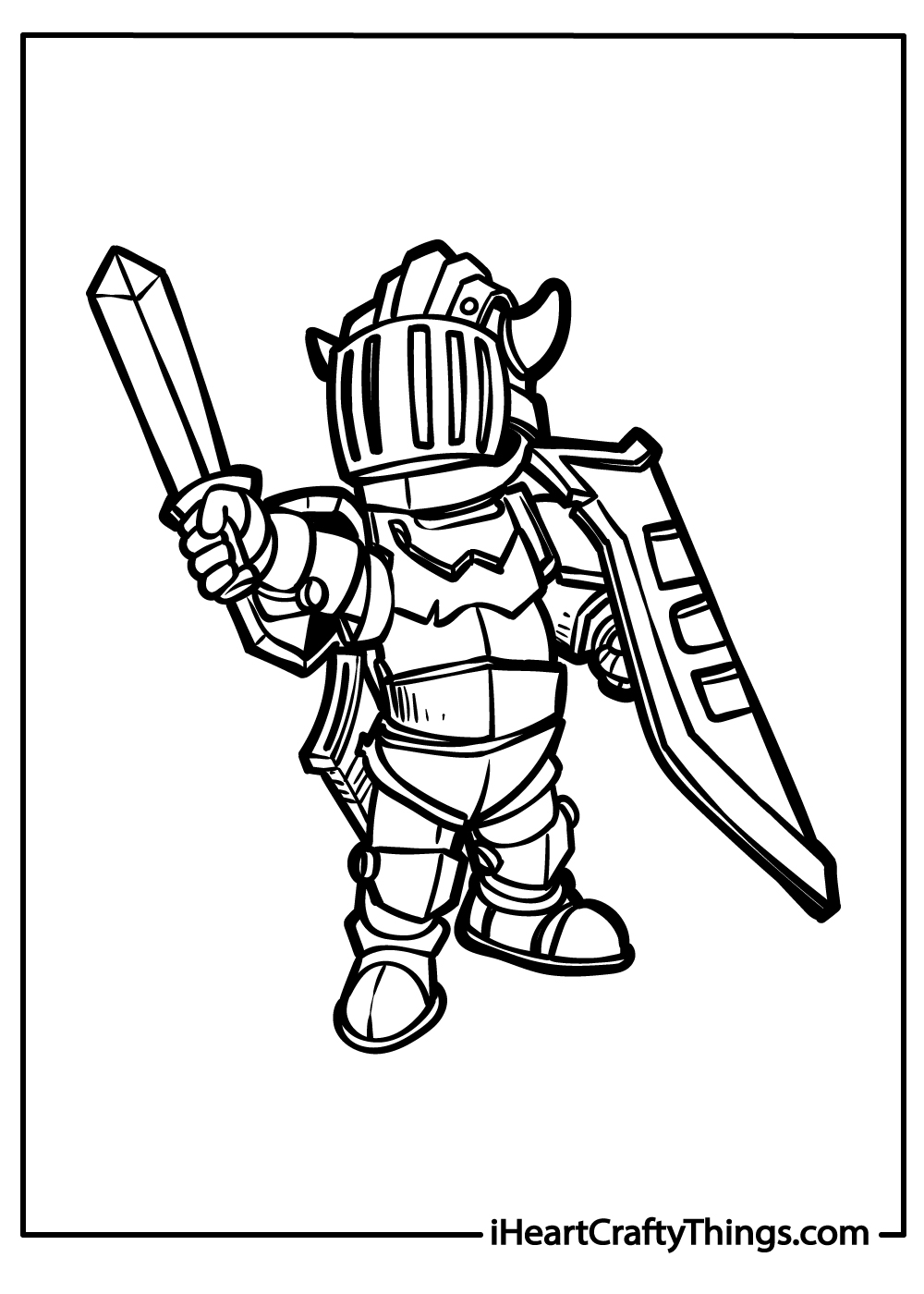 Knight coloring pages free printables