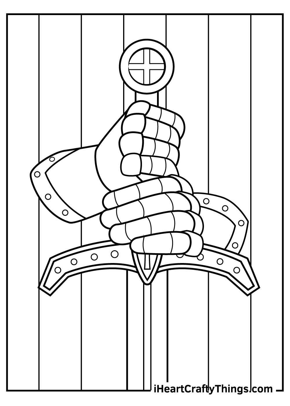 Knight coloring pages free printables