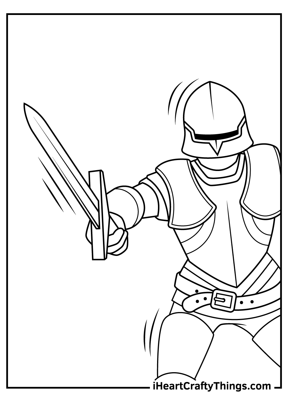 Knight coloring pages free printables