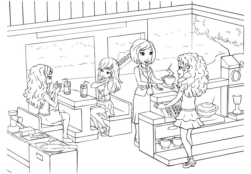 Friendship coloring pages