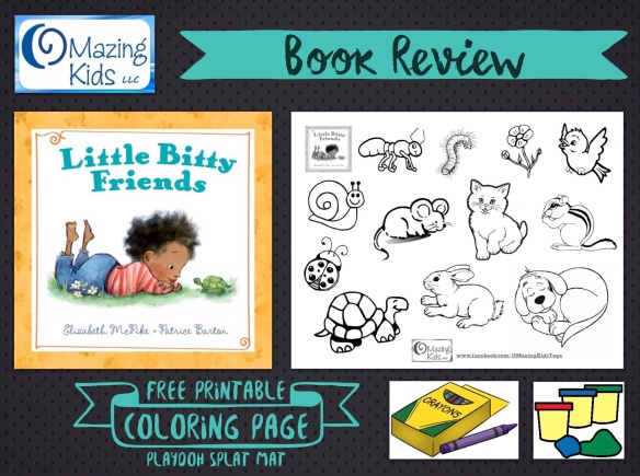Book review little bitty friends by elizabeth mcpike free printable ideas for kids yoga speech