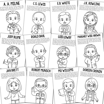 Doreen cronin coloring page library art bulletin board poster ela center